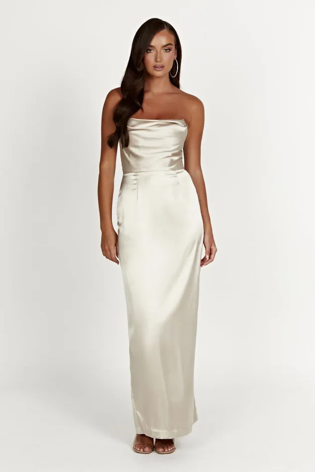 Meshki Maxi Dresses Women Alanis Strapless Maxi Dress 8211 Champagne Champagne Meshki Maxi Dresses Women Alanis Strapless Maxi Dress 8211 Champagne Champagne