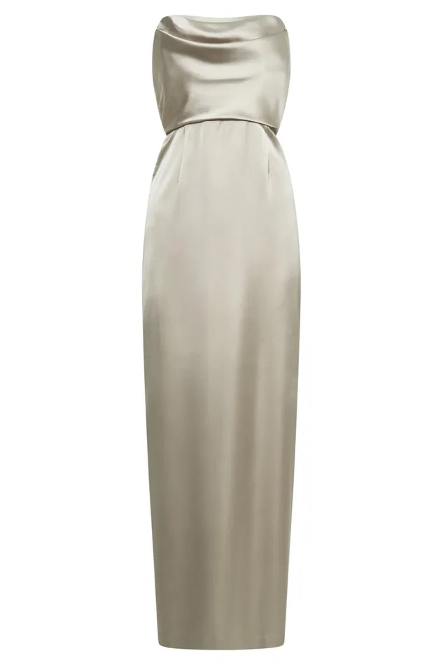 Meshki Maxi Dresses Women Alanis Strapless Maxi Dress 8211 Champagne Champagne