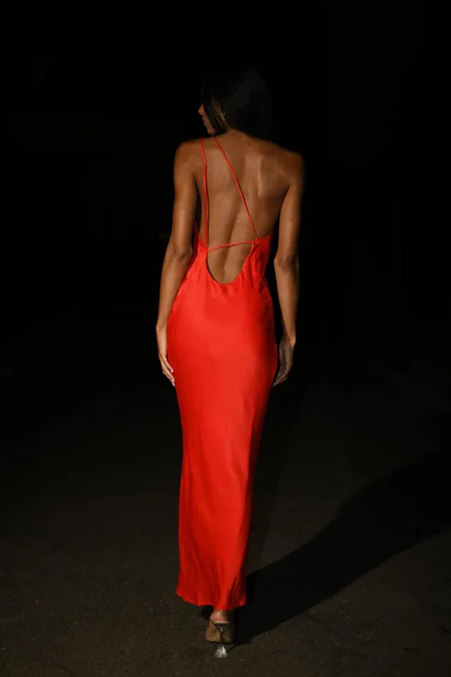 Meshki Maxi Dresses Women Alejandra One Shoulder Satin Maxi Dress 8211 Vermilion Red Vermilionred Meshki Maxi Dresses Women Alejandra One Shoulder Satin Maxi Dress 8211 Vermilion Red Vermilionred