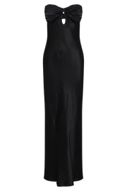 Meshki Maxi Dresses Women Antonella Strapless Keyhole Maxi Dress 8211 Black Black