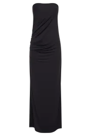 Meshki Maxi Dresses Women Astraea Recycled Nylon Drape Maxi Dress 8211 Black Black