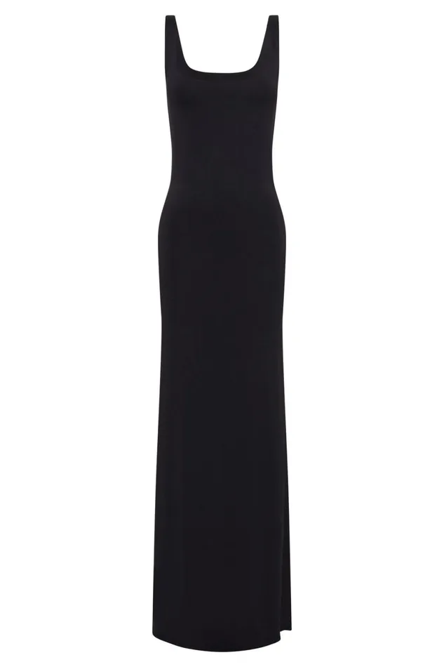 Meshki Maxi Dresses Women Aubree Fishtail Maxi Dress 8211 Black Black