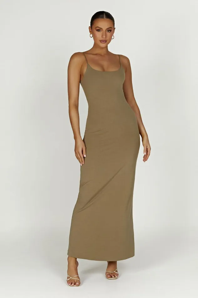 Meshki Maxi Dresses Women Aylani Cami Maxi Dress 8211 Olive Olive