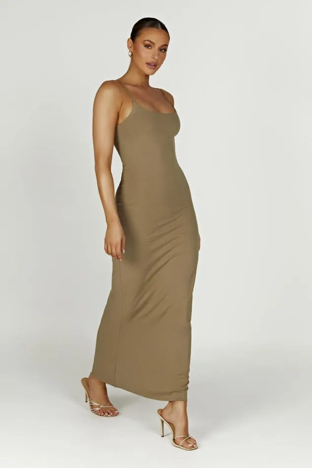 Meshki Maxi Dresses Women Aylani Cami Maxi Dress 8211 Olive Olive