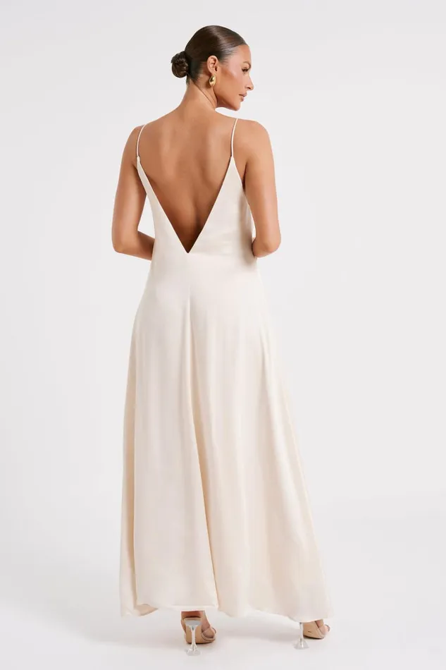 Meshki Maxi Dresses Women Beatrice Flowy Maxi Dress 8211 Sand Sand