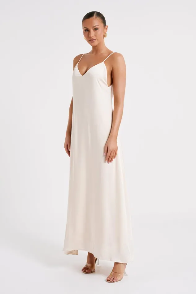 Meshki Maxi Dresses Women Beatrice Flowy Maxi Dress 8211 Sand Sand