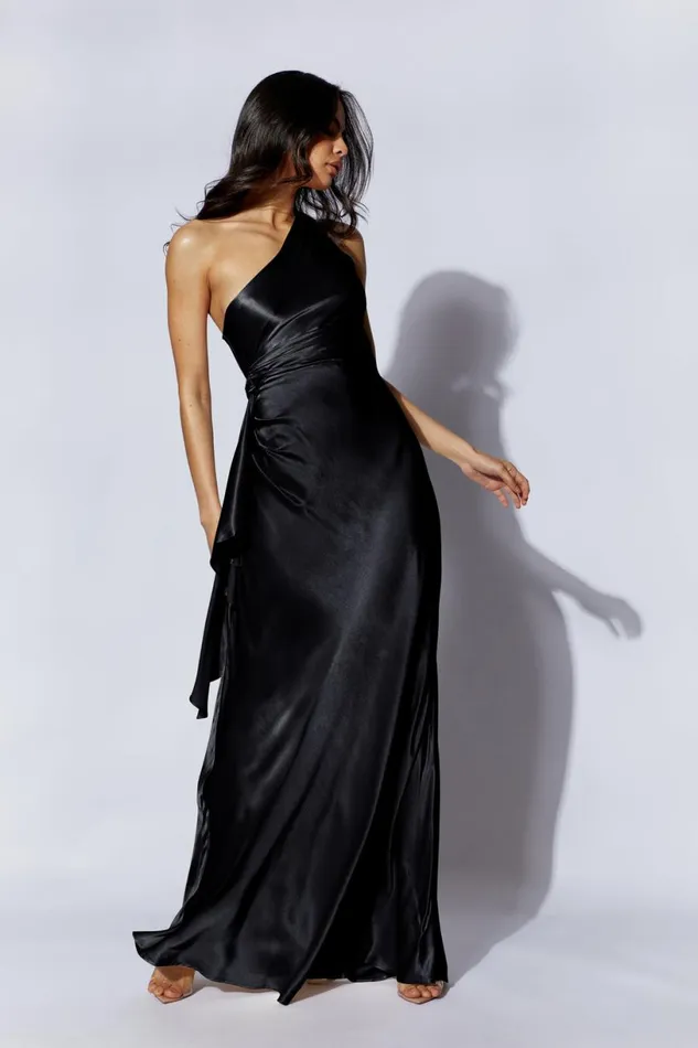 Meshki Maxi Dresses Women Calliope One Shoulder Maxi Dress 8211 Black Black Meshki Maxi Dresses Women Calliope One Shoulder Maxi Dress 8211 Black Black