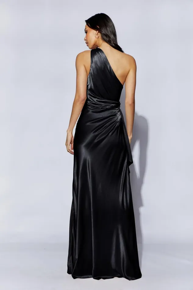 Meshki Maxi Dresses Women Calliope One Shoulder Maxi Dress 8211 Black Black