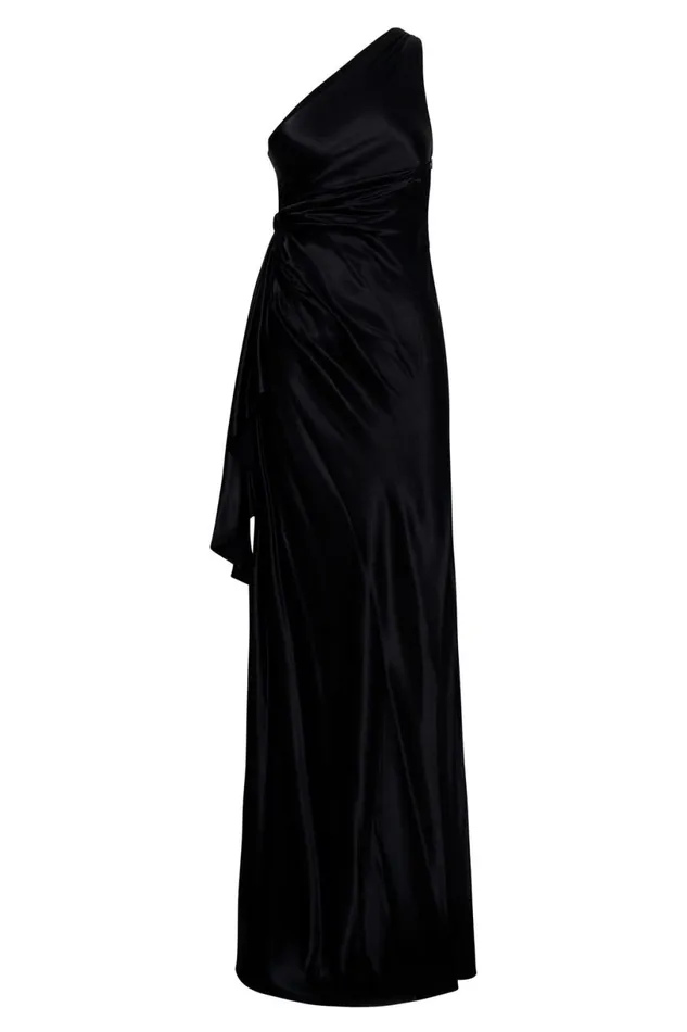 Meshki Maxi Dresses Women Calliope One Shoulder Maxi Dress 8211 Black Black