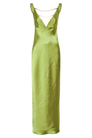 Meshki Maxi Dresses Women Carmelita Open Back Pearl Maxi Dress 8211 Parakeet Green Parakeet Green