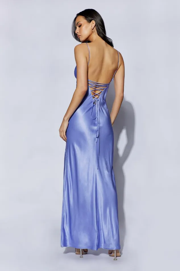 Meshki Maxi Dresses Women Cora Tie Back Maxi Slip Dress 8211 Lavender Lavender