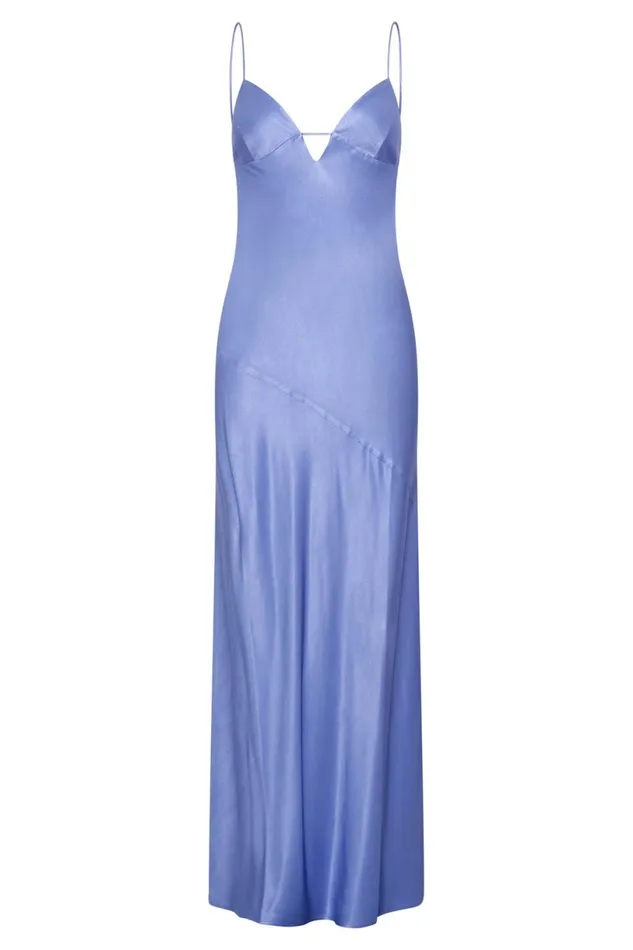 Meshki Maxi Dresses Women Cora Tie Back Maxi Slip Dress 8211 Lavender Lavender