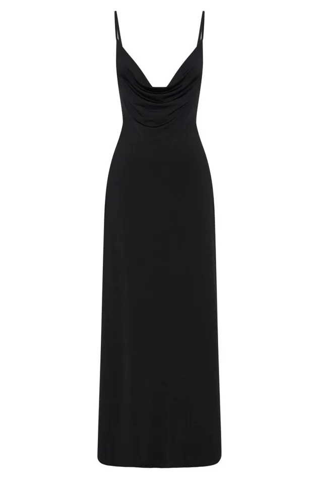 Meshki Maxi Dresses Women Darcy Cowl Maxi Dress With Low Back 8211 Black Black