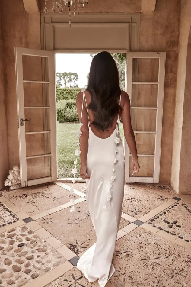 Meshki Maxi Dresses Women Elenora Rose Gown 8211 White White
