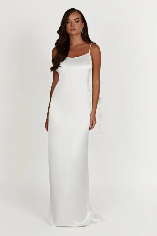 Meshki Maxi Dresses Women Elenora Rose Gown 8211 White White