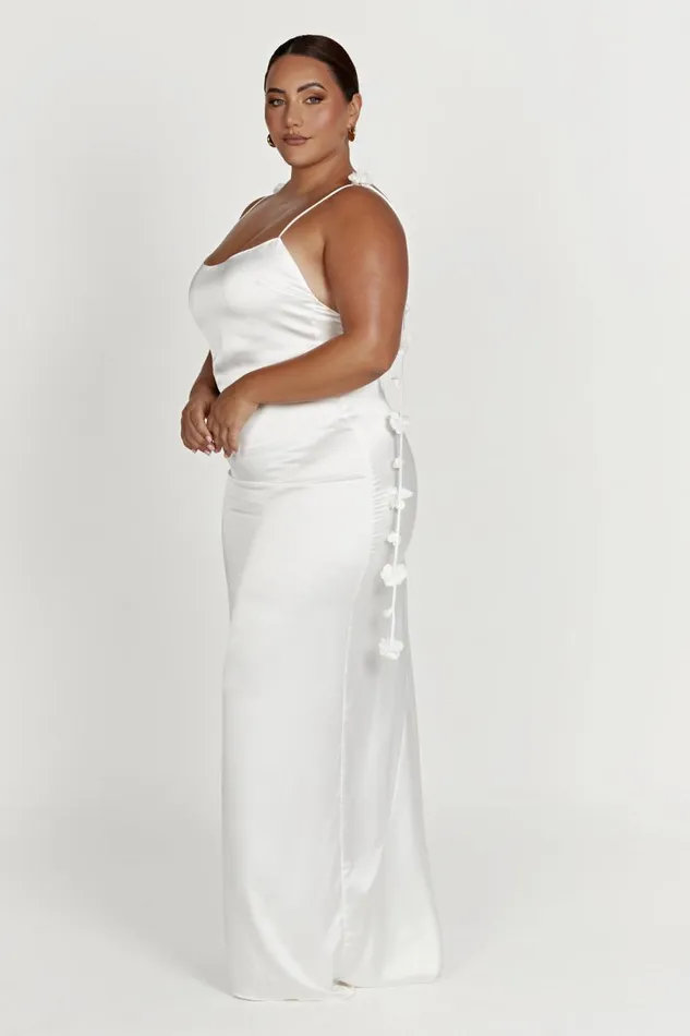Meshki Maxi Dresses Women Elenora Rose Gown 8211 White White