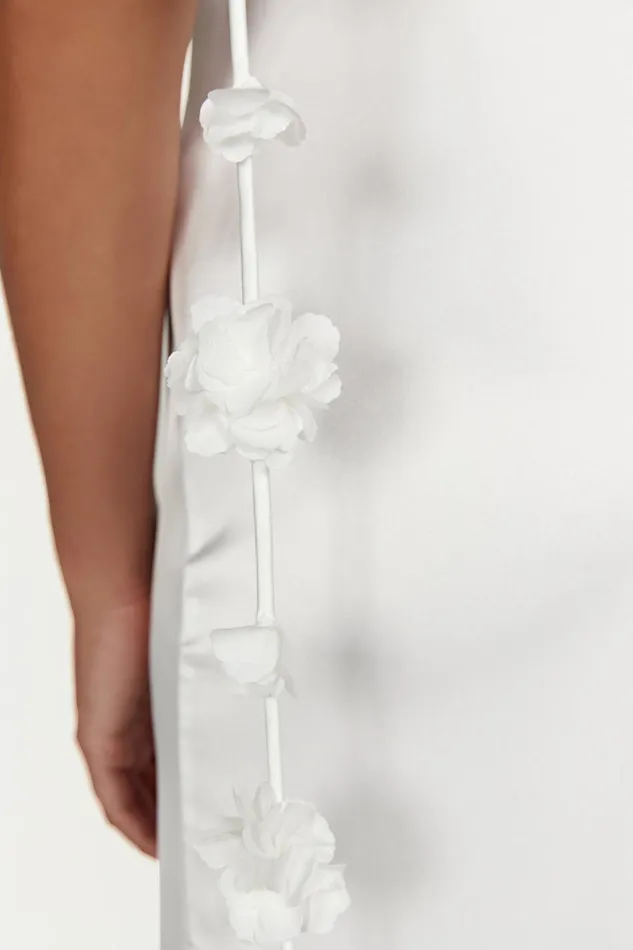 Meshki Maxi Dresses Women Elenora Rose Gown 8211 White White