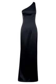 Meshki Maxi Dresses Women Harper One Shoulder Gown 8211 Black Black