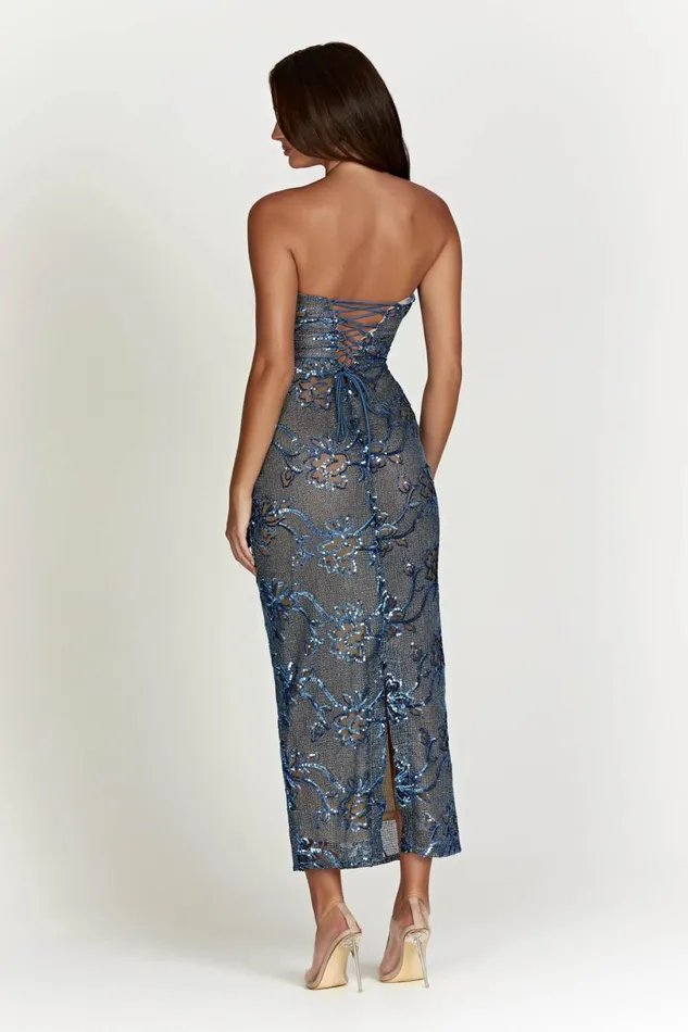 Meshki Maxi Dresses Women Harriet Sequin Maxi Dress 8211 Blue Blue