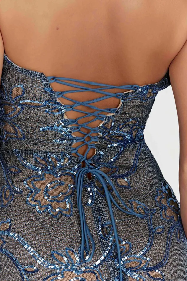 Meshki Maxi Dresses Women Harriet Sequin Maxi Dress 8211 Blue Blue