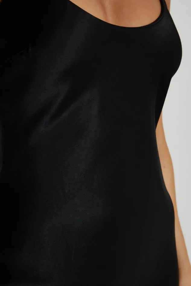 Meshki Maxi Dresses Women Kailey Low Back Maxi Dress With Detachable Bow Train 8211 Black Black