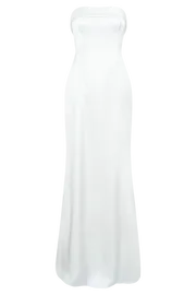 Meshki Maxi Dresses Women Kaitlin Strapless Gown 8211 White White