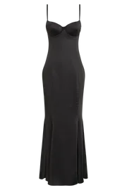 Meshki Maxi Dresses Women Katya Cupped Satin Maxi Dress 8211 Black Black