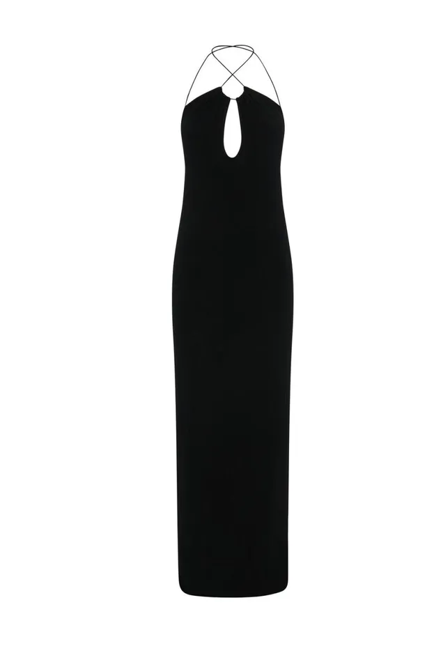 Meshki Maxi Dresses Women Kirsty Strappy Circle Cutout Maxi Dress 8211 Black Black