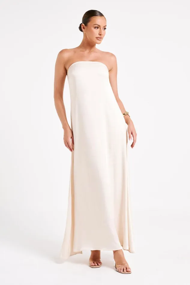 Meshki Maxi Dresses Women Luisa Strapless Maxi Dress 8211 Sand Sand
