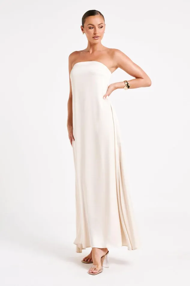 Meshki Maxi Dresses Women Luisa Strapless Maxi Dress 8211 Sand Sand