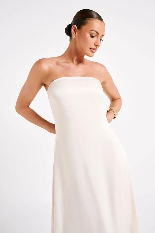 Meshki Maxi Dresses Women Luisa Strapless Maxi Dress 8211 Sand Sand