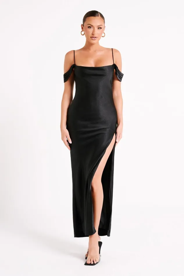 Meshki Maxi Dresses Women Mariposa Off Shoulder Maxi Dress 8211 Black Black Meshki Maxi Dresses Women Mariposa Off Shoulder Maxi Dress 8211 Black Black