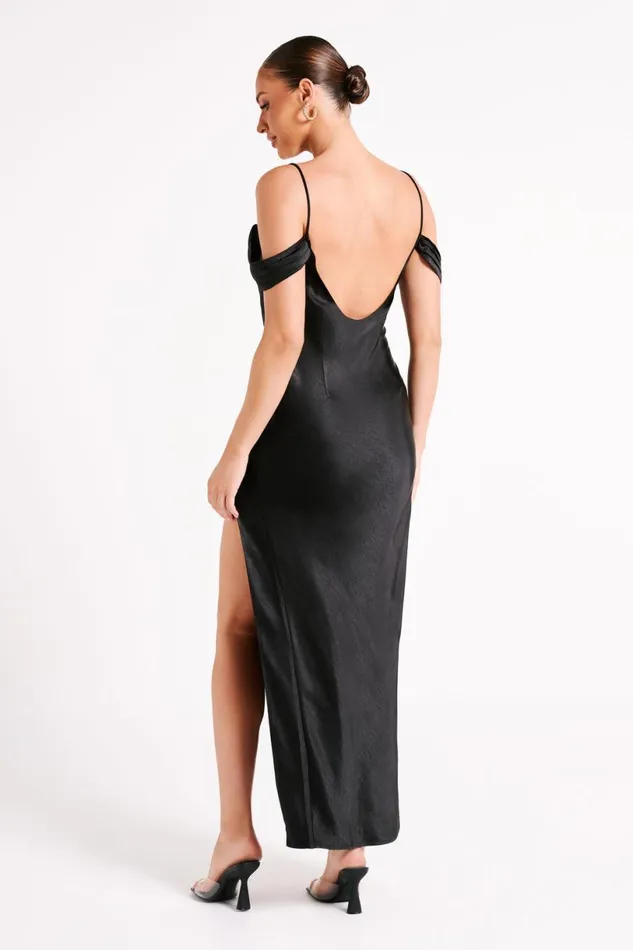 Meshki Maxi Dresses Women Mariposa Off Shoulder Maxi Dress 8211 Black Black