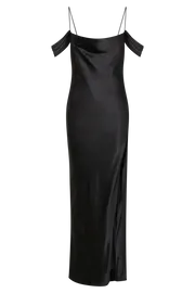 Meshki Maxi Dresses Women Mariposa Off Shoulder Maxi Dress 8211 Black Black