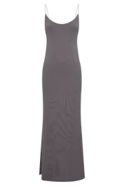 Meshki Maxi Dresses Women Nikkita Recycled Nylon Strappy Maxi Dress 8211 Charcoal Charcoal