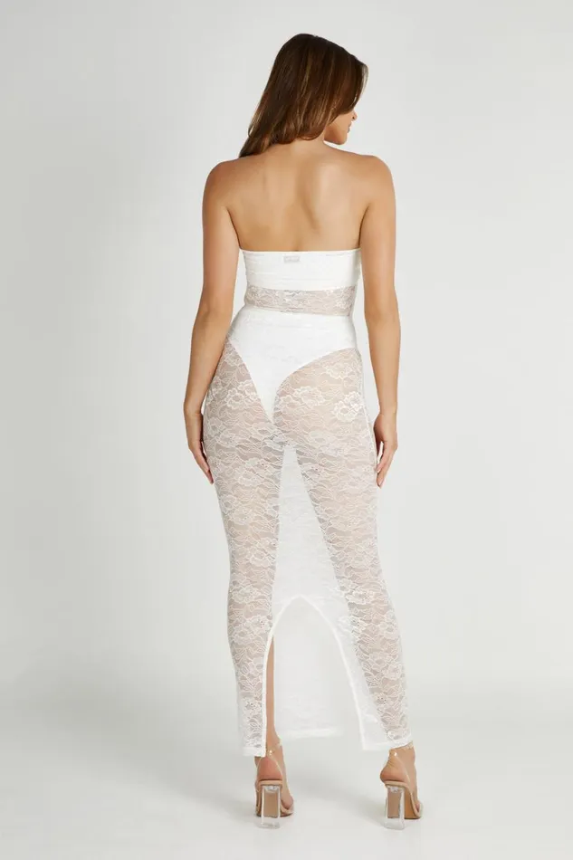 Meshki Maxi Dresses Women Sasha Strapless Maxi Dress 8211 White White