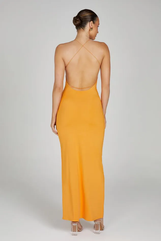 Meshki Maxi Dresses Women Sinead Twist Maxi Dress 8211 Orange Orange