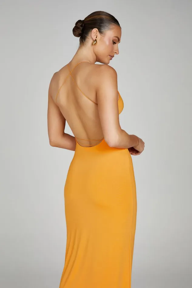 Meshki Maxi Dresses Women Sinead Twist Maxi Dress 8211 Orange Orange