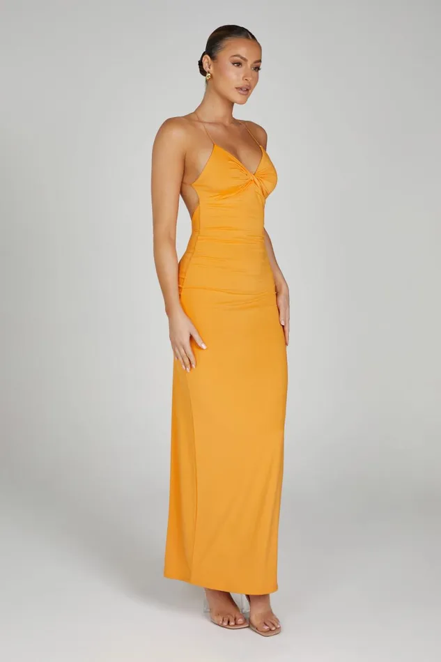 Meshki Maxi Dresses Women Sinead Twist Maxi Dress 8211 Orange Orange