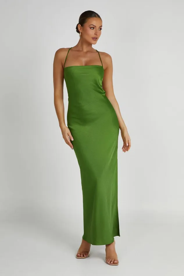 Meshki Maxi Dresses Women Sydney Straight Neck Slip Maxi Dress 8211 Emerald Emerald Meshki Maxi Dresses Women Sydney Straight Neck Slip Maxi Dress 8211 Emerald Emerald