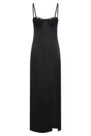 Meshki Maxi Dresses Women Zuleyka Satin Maxi Dress 8211 Black Black