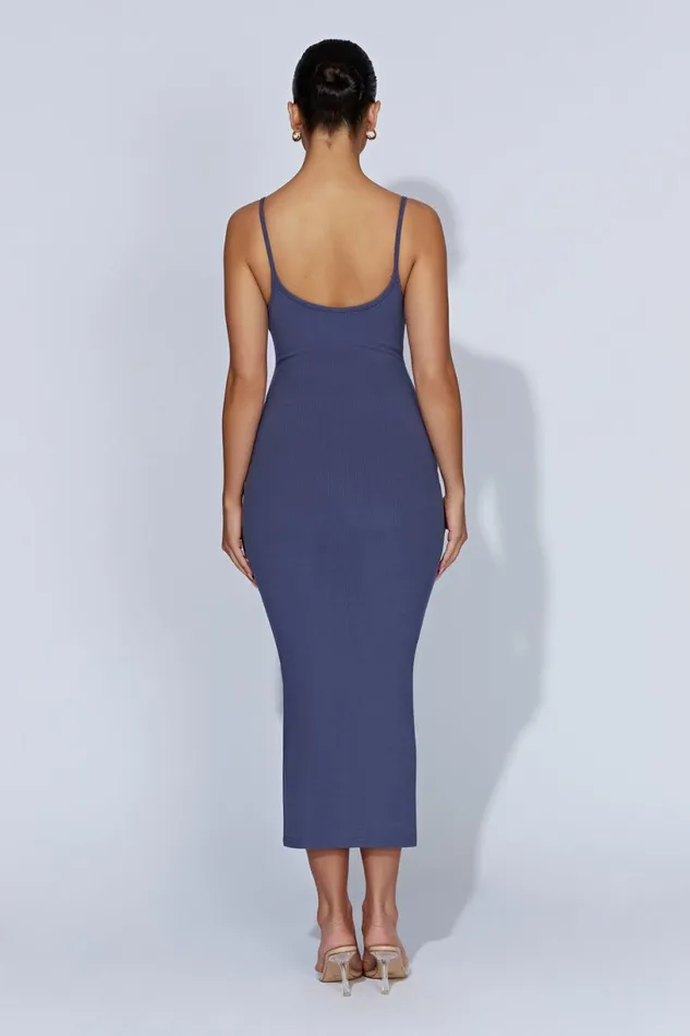 Meshki Midi Dresses Women Alexis Ribbed Cami Midi Dress 8211 Midnight Navy Midnightnavy