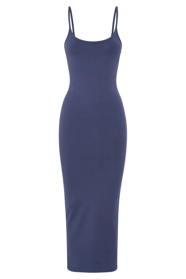 Meshki Midi Dresses Women Alexis Ribbed Cami Midi Dress 8211 Midnight Navy Midnightnavy