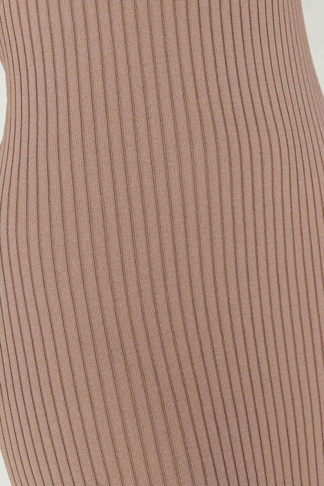 Meshki Midi Dresses Women Avalon Backless Knit Midi Dress 8211 Taupe Taupe