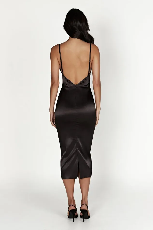 Meshki Midi Dresses Women Brie Corset Midi Dress 8211 Black Black Meshki Midi Dresses Women Brie Corset Midi Dress 8211 Black Black