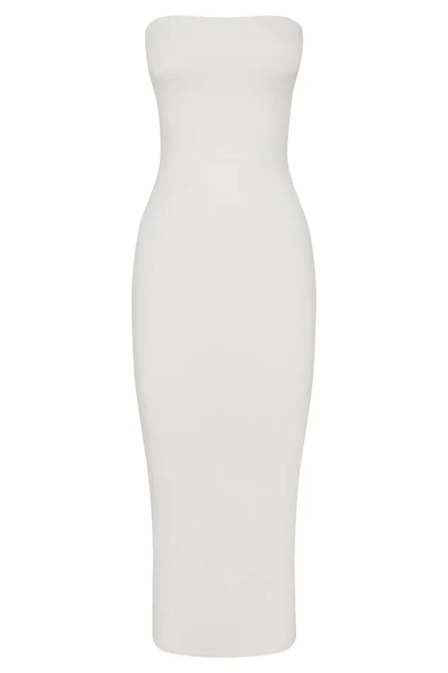 Meshki Midi Dresses Women Cassidy Strapless Midi Dress 8211 White White