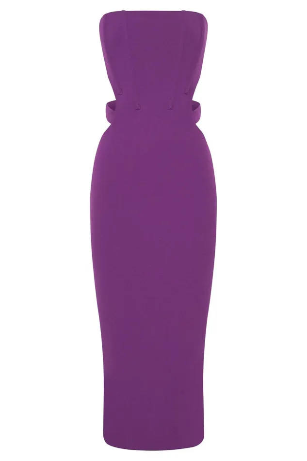 Meshki Midi Dresses Women Catherine Cut Out Midi Dress 8211 Violet Violet Meshki Midi Dresses Women Catherine Cut Out Midi Dress 8211 Violet Violet