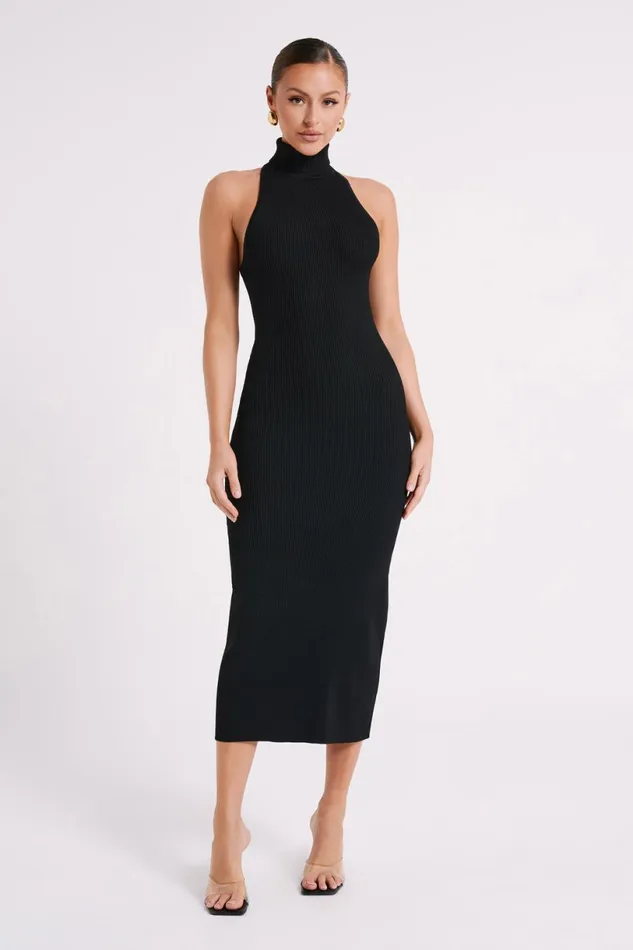 Meshki Midi Dresses Women Connie Turtleneck Knit Midi Dress 8211 Black Black Meshki Midi Dresses Women Connie Turtleneck Knit Midi Dress 8211 Black Black