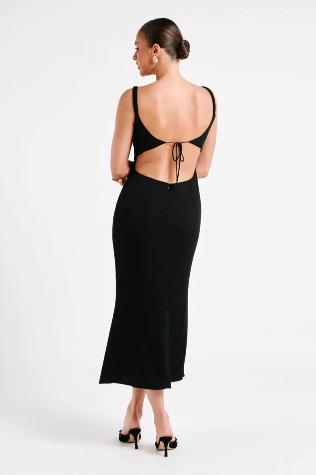 Meshki Midi Dresses Women Constance Cupped Midi Dress 8211 Black Black
