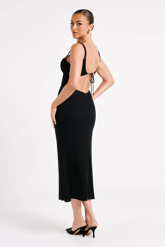 Meshki Midi Dresses Women Constance Cupped Midi Dress 8211 Black Black